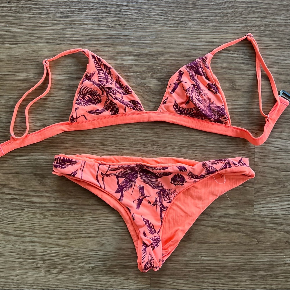Maaji Orangesicle Reversible Triangle Bikini Top … - image 2